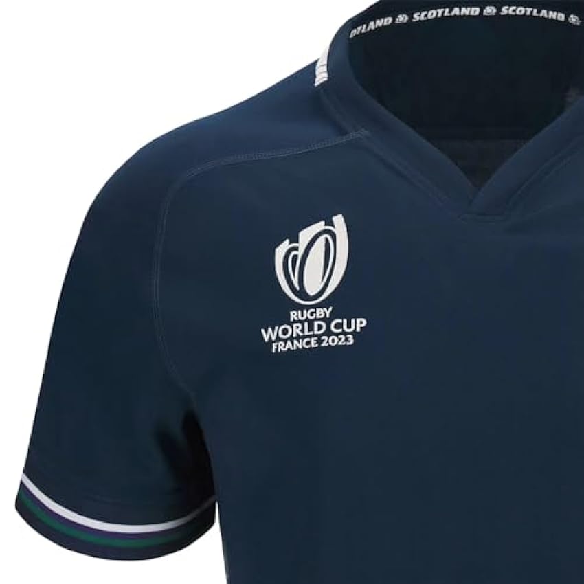 2023 Ecosse Maillot De Rugby pour Hommes T-Shirt Graphique en Jersey De Coton De La Coupe du Monde À Domicile À L´extérieur T-Shirts De Fans De Rugby wAS9JhTm