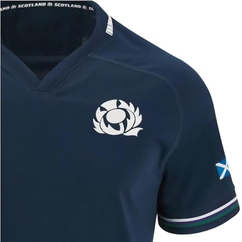 2023 Ecosse Maillot De Rugby pour Hommes T-Shirt Graphique en Jersey De Coton De La Coupe du Monde À Domicile À L´extérieur T-Shirts De Fans De Rugby wAS9JhTm
