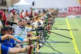 Archer en compétition en salle