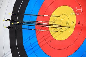 Flèches dans une cible